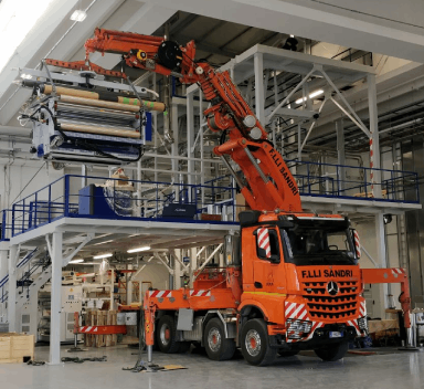 Crane sizes, Autogru Sandri's options