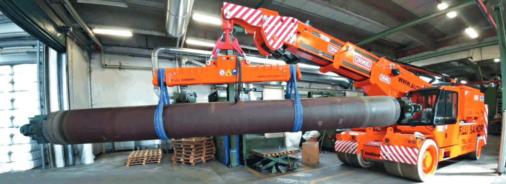 Crane sizes, Autogru Sandri's options